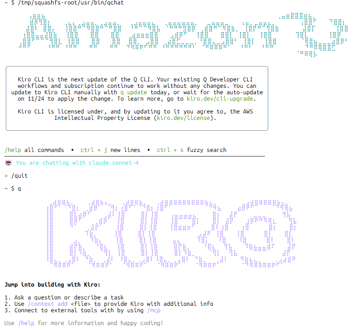 【困ってなかった？】AWS CloudShellの700MB縛りがKiro CLIで解かれた